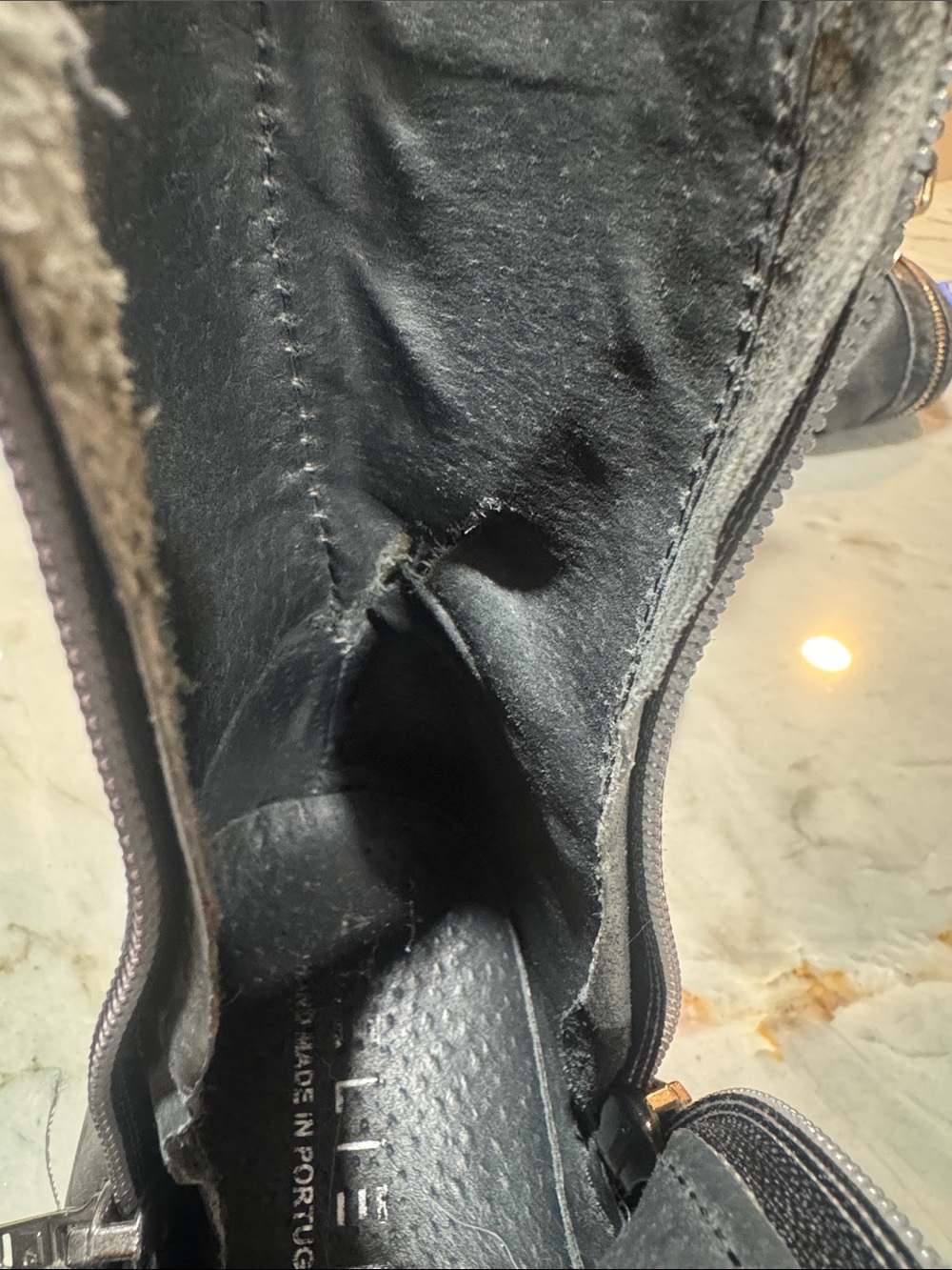 Women's Gray Lace-Up Ankle Boots with Stud Button Detailing - Picture 9 of 10